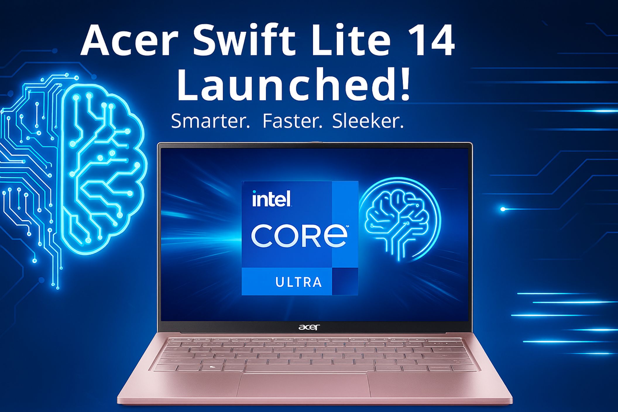 You are currently viewing Acer Swift Lite 14 AI Laptop with Intel Core Ultra Launched in India – Smarter, Faster, Sleeker!