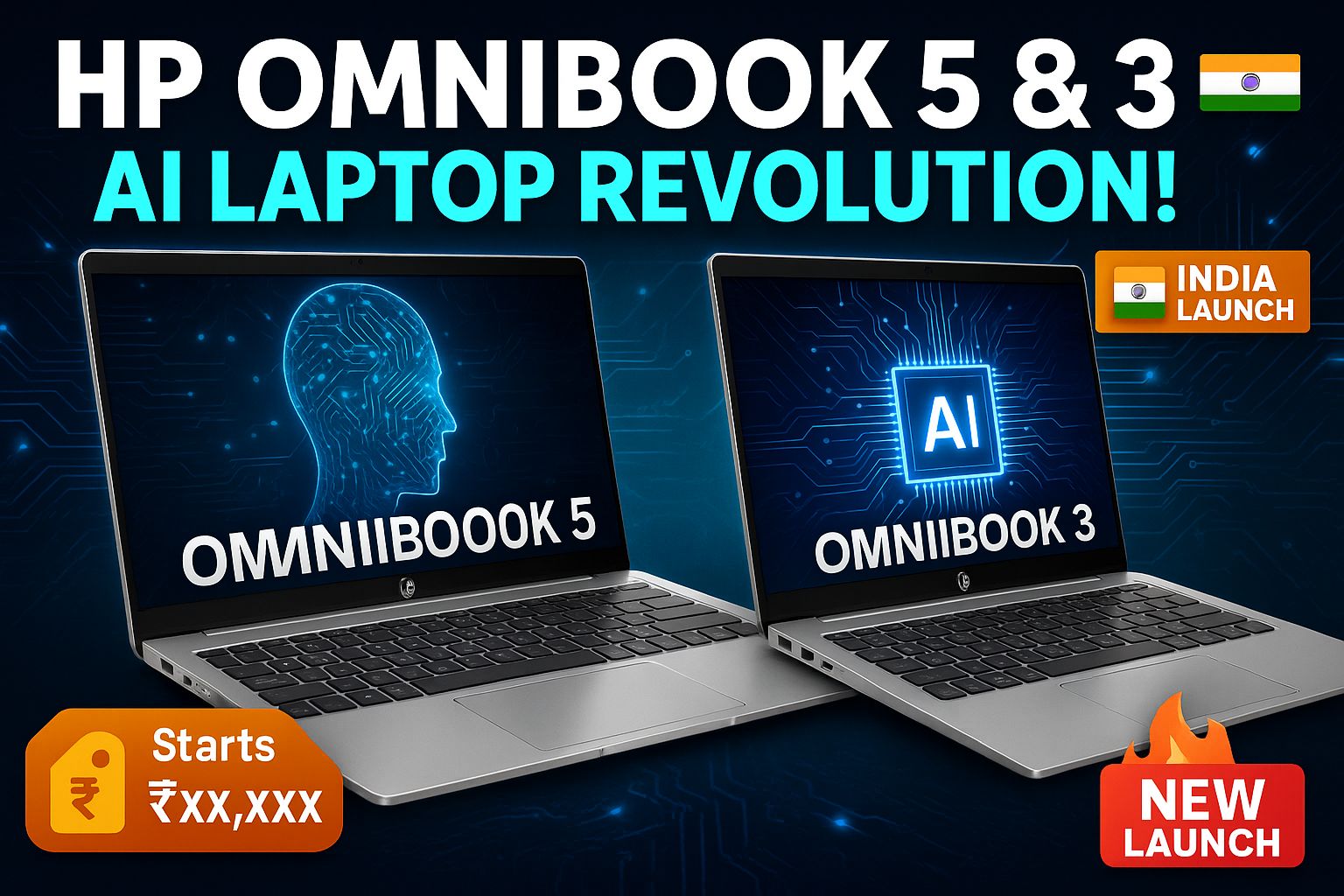 You are currently viewing HP OmniBook 5 & 3 AI Laptops: India Launch, Price & Specs