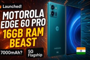 Read more about the article Motorola Edge 60 Pro 5G Launched: India’s First 16GB RAM Beast!