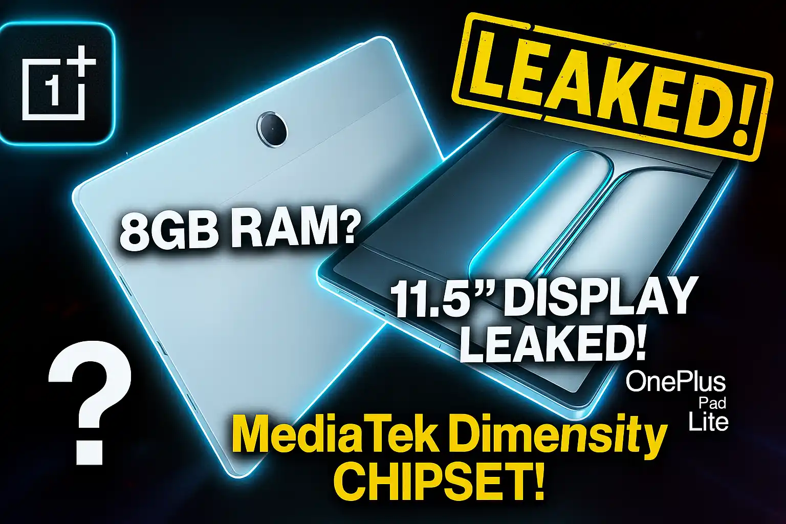 You are currently viewing OnePlus Pad Lite Leak Reveals Stunning Display, Powerful Chipset & RAM Details!