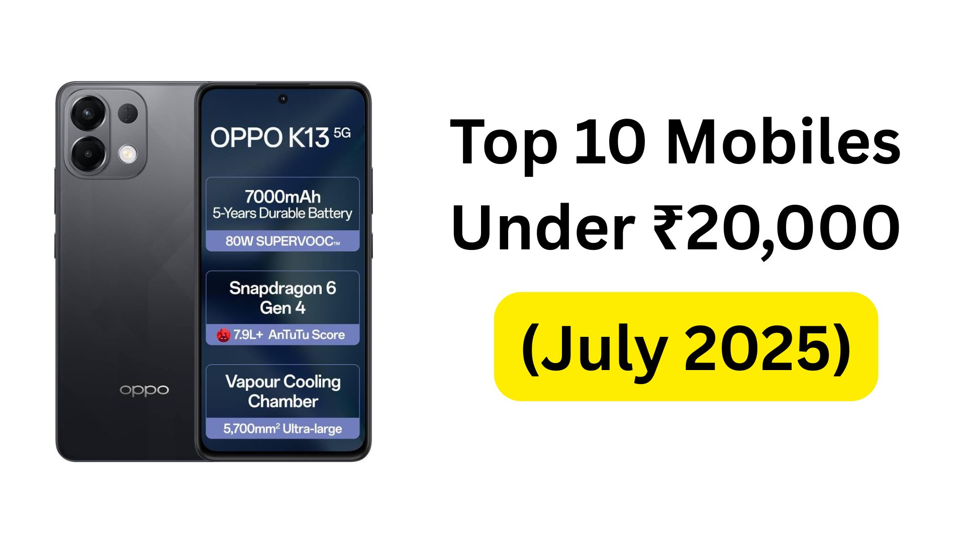 You are currently viewing Top 10 Mobiles Under ₹20,000 (July 2025): Ultimate Buyer’s Guide